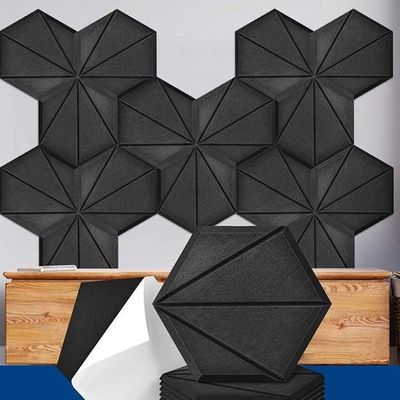 Feuerdichte Akustikplatten aus Polyesterfasern Modernes Design für Lösungen zur Lärmreduzierung