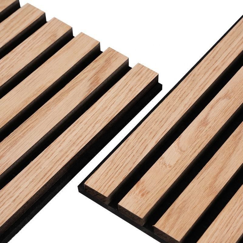 Schnelle Installation Schieferholz-Polyesterfaserwand Akustikplatte für Innenarchitektur